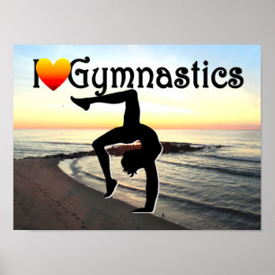 GYMNASTIEK VOOR ALTIJD ONTWERP POSTER