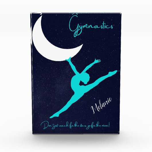 Gymnastiek voor de maan fotoblokken (Voorkant)