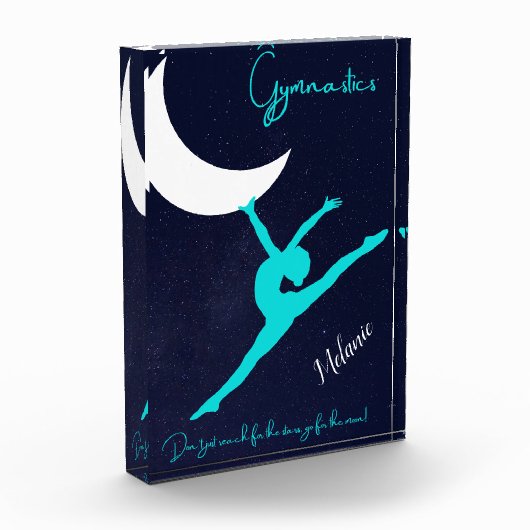 Gymnastiek voor de maan fotoblokken (Links)