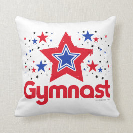 Gymnastiek voor patriottische sterren door Golly G Kussen