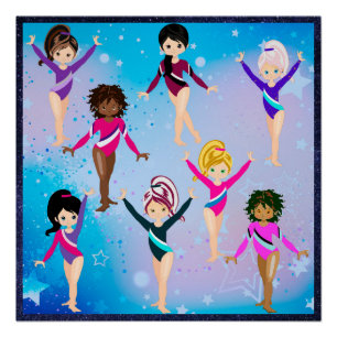 Gymnastiek vrienden perfect poster