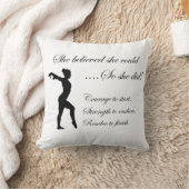 Gymnastiek - Vrouw Kussen (Deken)