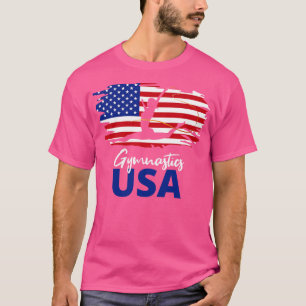 Gymnastiek VS Amerikaanse vlag US Team I T-shirt
