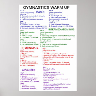 Gymnastiek Warm-up Poster
