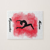 Gymnastiek Waterverf Splash Aangepast Legpuzzel (Horizontaal)