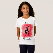 Gymnastiek Waterverf Splash Aangepast T-shirt (Voorkant volledig)