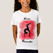 Gymnastiek Waterverf Splash Aangepast T-shirt (Voorkant)