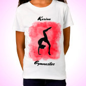 Gymnastiek Waterverf Splash Aangepast T-shirt