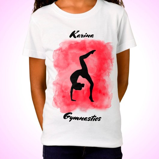 Gymnastiek Waterverf Splash Aangepast T-shirt