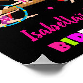 Gymnastiek welkom partijteken Flip Jump poster (Hoek)