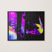 Gymnastiek Wild Animal Print Balance Beam Legpuzzel (Horizontaal)