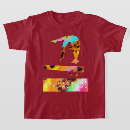 Gymnastiek Wild Animal Print Balance Beam T-Shirt (Laagn)