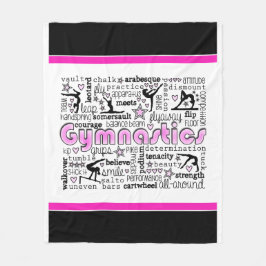 Gymnastiek Word 2 Fleece Deken