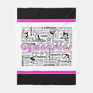 Gymnastiek Word 2 Fleece Deken