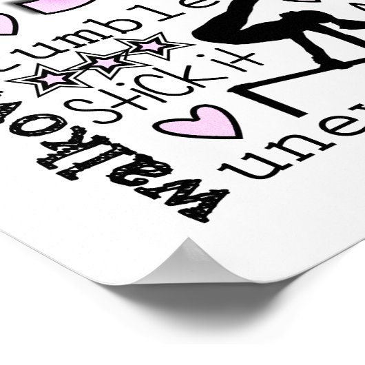 Gymnastiek Word 2 Poster (Hoek)