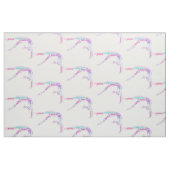 Gymnastiek Word Art Fabric Stof (Fat Quarter)