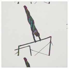 Gymnastiek Word Art op Oneffen Bars Stof