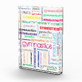 Gymnastiek Word Art Photo Block Fotoblokken (Rechts)