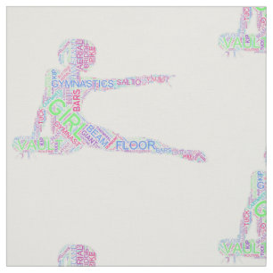 Gymnastiek Word Art Versie 2 Stof