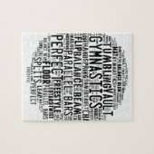 Gymnastiek Word Cloud Legpuzzel (Horizontaal)