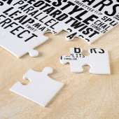 Gymnastiek Word Cloud Legpuzzel (Zijkant)