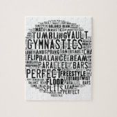 Gymnastiek Word Cloud Legpuzzel (Verticaal)