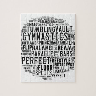 Gymnastiek Word Cloud Legpuzzel