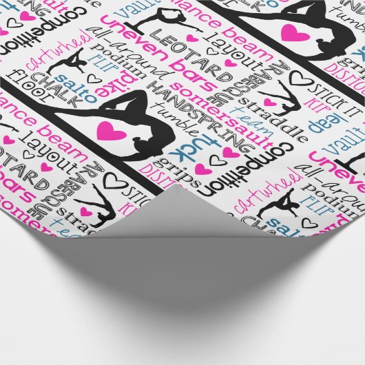 Gymnastiek Wrapping Paper Cadeaupapier (Hoek)