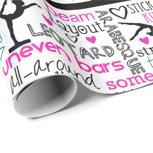 Gymnastiek Wrapping Paper Cadeaupapier (Rol Hoek)