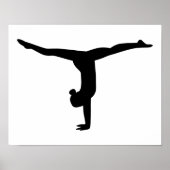 Gymnastiek yoga poster (Voorkant)