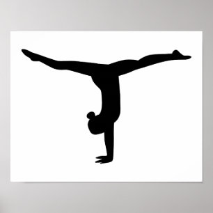 Gymnastiek yoga poster