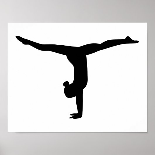 Gymnastiek yoga poster (Voorkant)