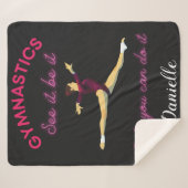 Gymnastiek Zie het, of het nu is - Alleen jij kunt Sherpa Deken (Voorkant (horizontaal))