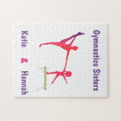 Gymnastiek Zisters Aangepaste naam Legpuzzel (Horizontaal)