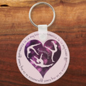 Gymnastiek zit in mijn hart Keychain (Voorkant)