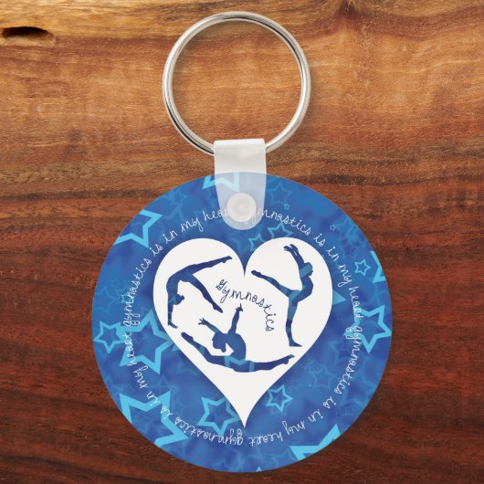 Gymnastiek zit in mijn hart Keychain (Voorkant)