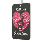 Gymnastiek Zwart en Heet Roze Gepersonaliseerd Luchtverfrisser (Links)