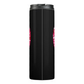 Gymnastiek Zwart en Heet Roze Gepersonaliseerd Thermosbeker (Achterkant)