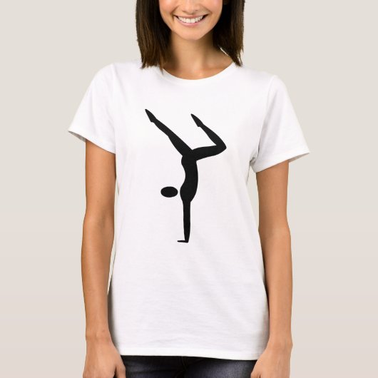 Gymnastiek - zwart t-shirt (Voorkant)