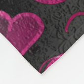 Gymnastiek zwart, wit en roze fleece deken (Hoek)