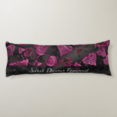 Gymnastiek zwart, wit en roze lichaamskussen (Achterkant)