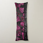 Gymnastiek zwart, wit en roze lichaamskussen (Achterkant (Verticaal))