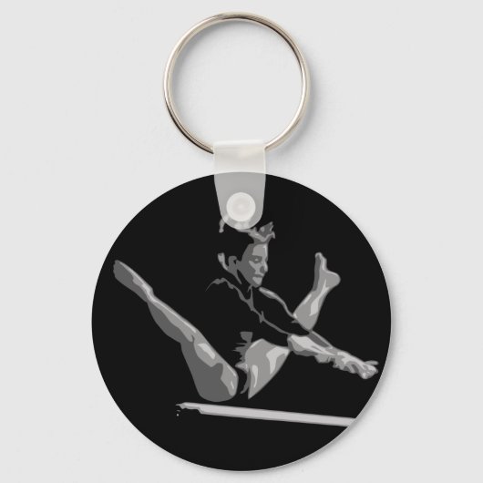 gymnastiekbalansbalk sleutelhanger (Voorkant)