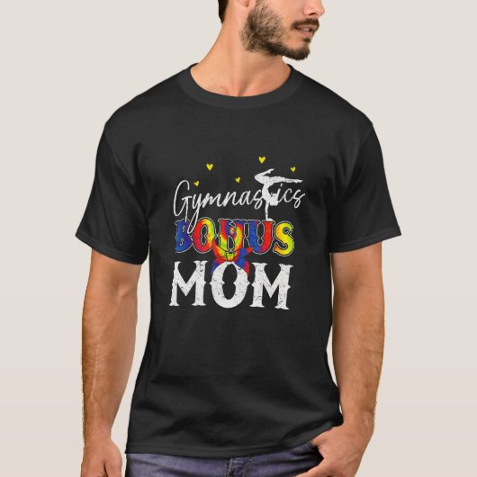 Gymnastiekbonus mam Stepmoeder Stepmama Gymnast 1 T-shirt (Voorkant)