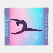 Gymnastiekbrug Kickover Pastel Fleece Deken (Voorkant (Horizontaal))
