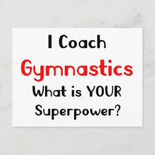 gymnastiekcoach briefkaart