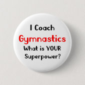 gymnastiekcoach ronde button 5,7 cm (Voorkant)