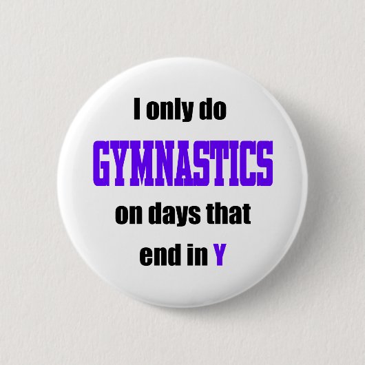 Gymnastiekdagen Ronde Button 5,7 Cm (Voorkant)