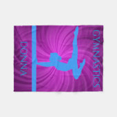 Gymnastiekdeken.  Persoonlijke naam. Fleece Deken (Voorkant (Horizontaal))