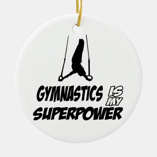 Gymnastiekdesign Keramisch Ornament (Voorkant)